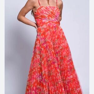 Hutch Quinn pleated midi dress